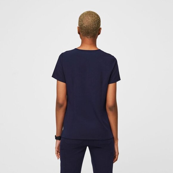 NWT FIGS Casma Three-Pocket Scrub Top in Color Navy - Size 2XL - Picture 4 of 11